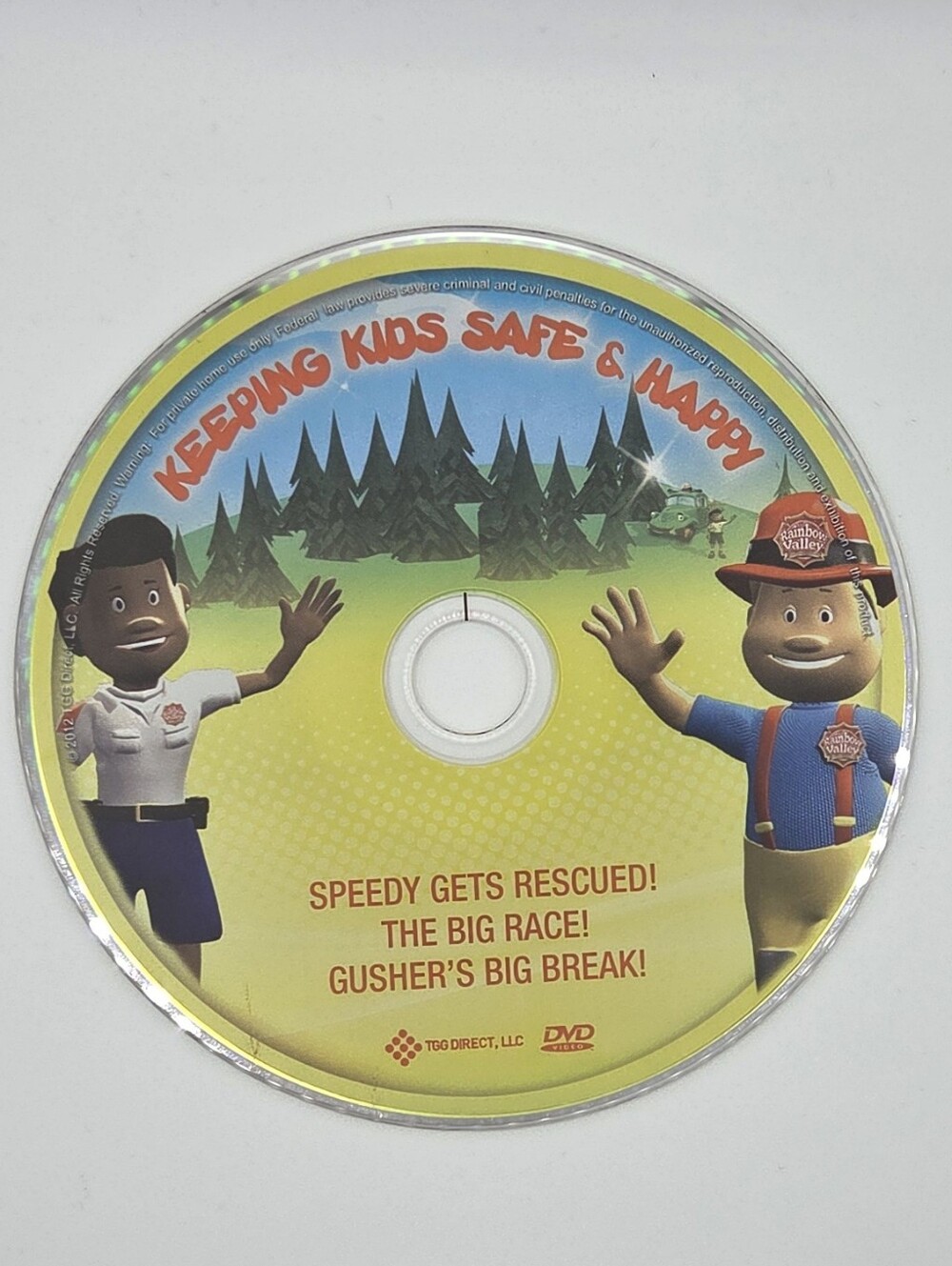 Rainbow Valley Fire Department Keeping Kids Safe & Happy DVD Speedy Gets Rescued